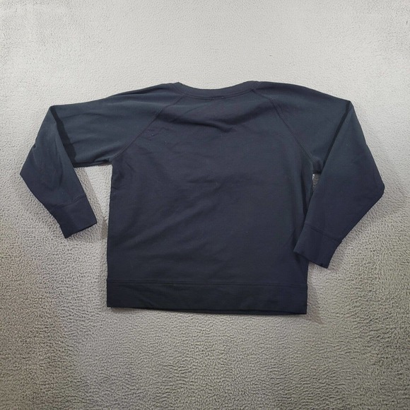 Fuda Sweatshirt Womens Extra Large Black Hoodie Pocket Notched Crew Neck Sweater - Picture 6 of 10